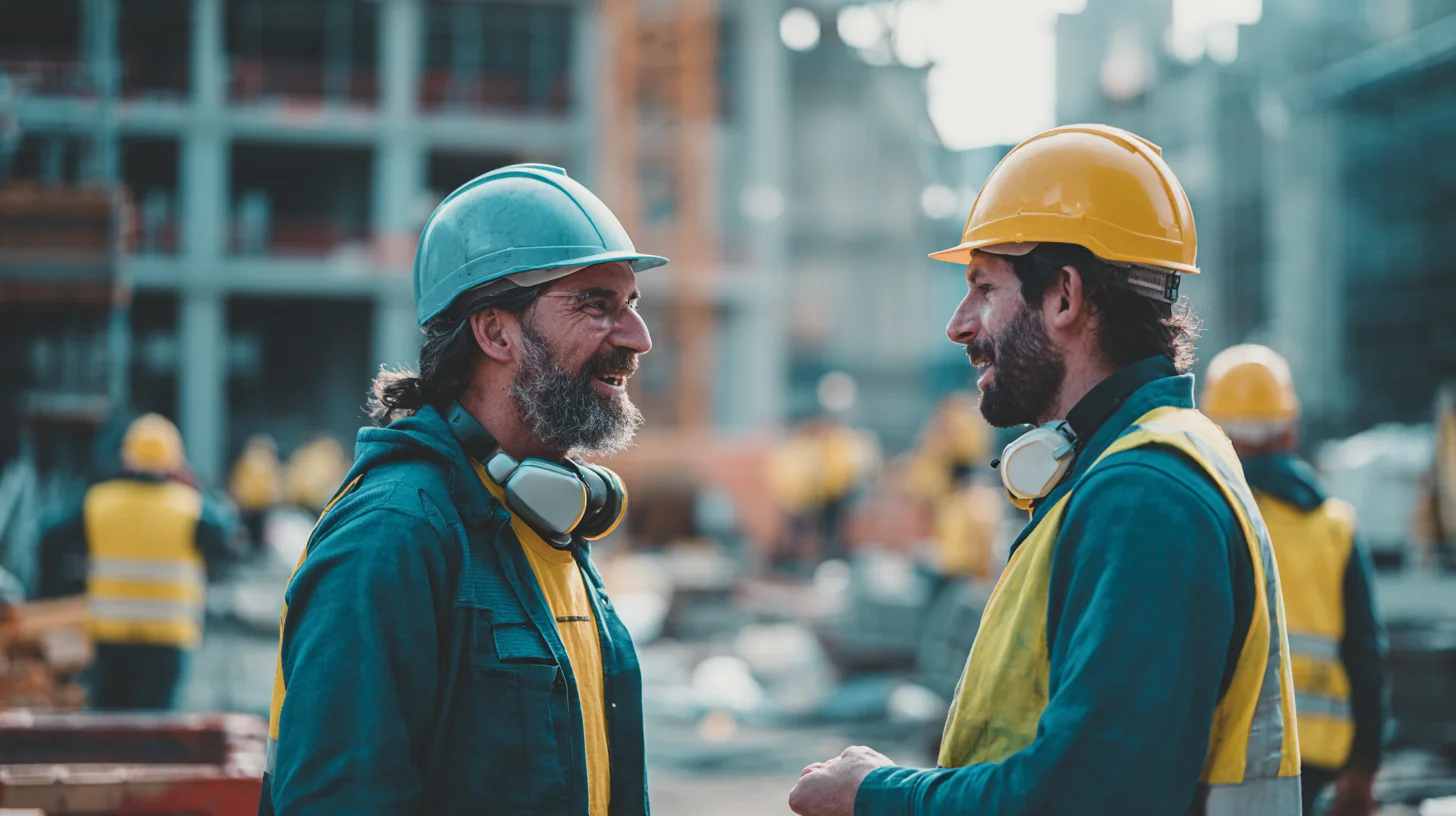A Sydney site crew working alongside a newer labour hire worker during his second week on site