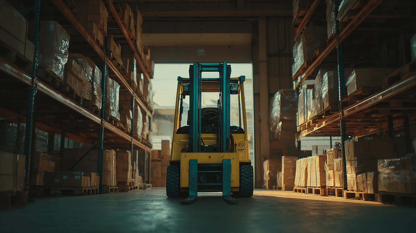 Sydney warehouse forklift operator from labour hire agency moving pallets during shift coverage