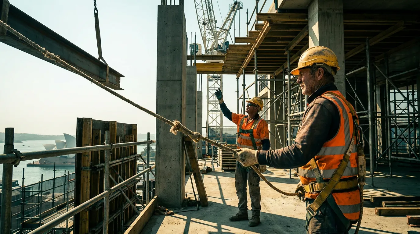 Sydney labour hire agency partnership handshake with site foreman