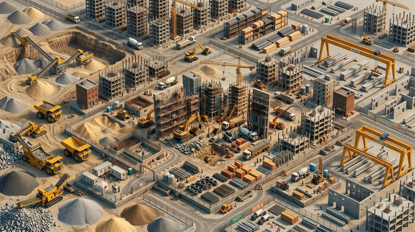Construction labourers working on a Sydney building site
